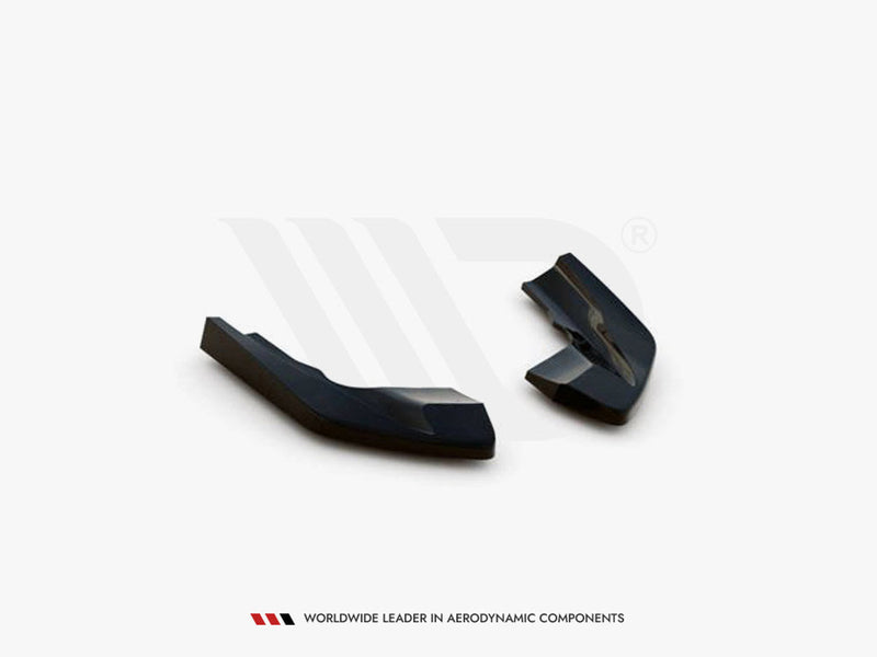 Maxton Design Gloss Black Rear Side Splitters V.2 VW Golf R Mk8 (2020-)