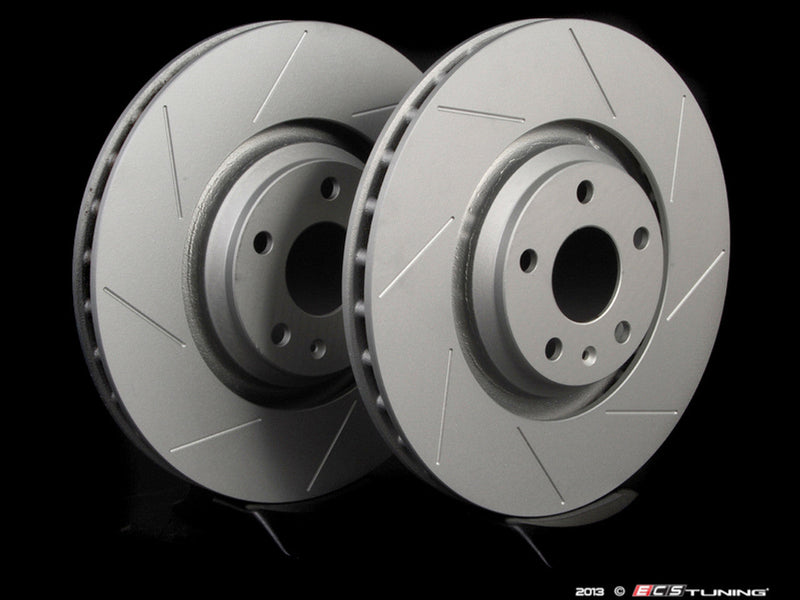 ECS Tuning - Slotted Front Brake Discs for MQB Cars