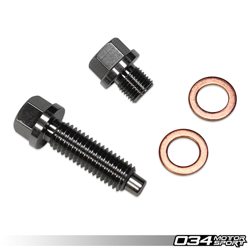 034Motorsport Holdex Magnetic Drain Plug Kit 8J/8P/8V/8S/8Y Quattro Vehicles, Mk5/Mk6/Mk7/Mk8 4motion