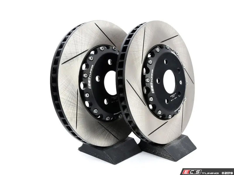 ECS Tuning - 340x30mm Front Slotted 2-Piece Semi-Floating Brake Discs Pair