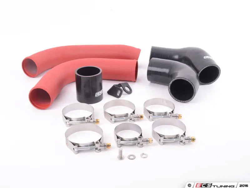 ECS Tuning High Flow Turbo Outlet Pipe Kit - Wrinkle Red - 2.0 TSI Gen3