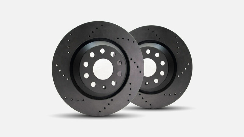 Vagbremtechnic Drilled Rear Brake Discs (Pair) - 330x22mm - S4 B9