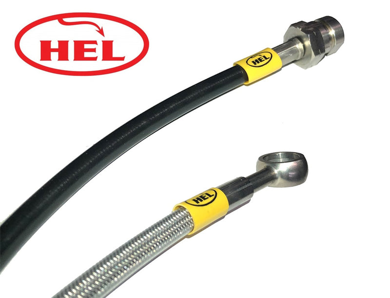 HEL Performance Braided Brake Lines - Front and Rear Kit (Black)