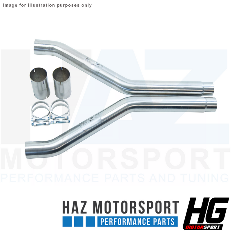 HG MOTORSPORT BULL-X 2.75" NON-RES CENTRE MID PIPES DELETE FOR AUDI RS4 RS5 B9