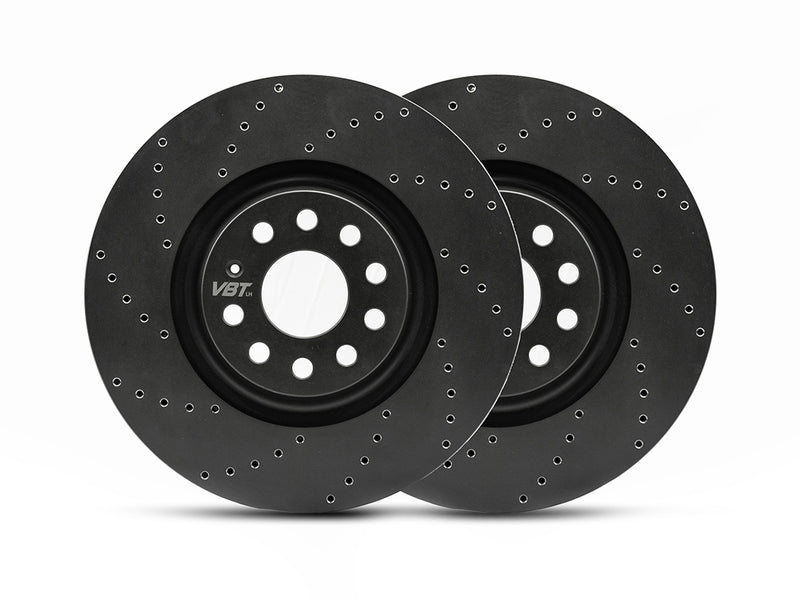 Vagbremtechnic Drilled Rear Brake Discs (Pair) - 330x22mm - S4/S5 B8